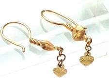 Gold Earrings marked 18ct &