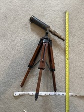 Brass Telescope With Wooden