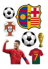 Edible Sugar Icing Paper Print Cake Football Cake Decoration Toppers