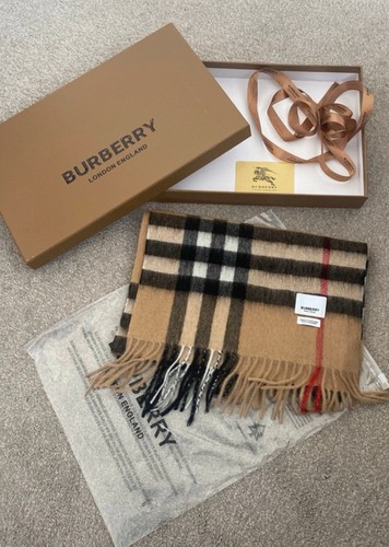 Burberry 100 cashmere scarf - burberry,