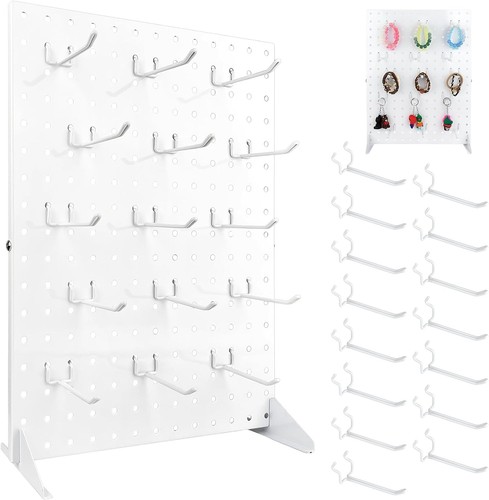 Metal pegboard display stand - metal,
