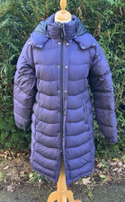 Berghaus Down 600 Puffa Jacket Coat Feather Hooded Pockets Navy Blue Charity