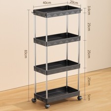 Slim 3/4 Tier Rack Trolley on