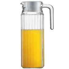 2x Slim Glass Fridge Jug 1.1L