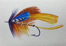 Watercolor Painting Lure Fly