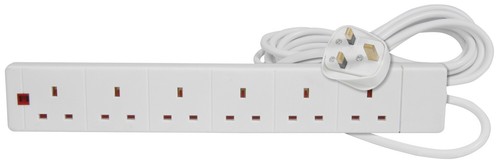 Gang socket power - 6,