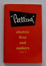 Belling Electric Fires & Cookers, vintage brochure, 1956