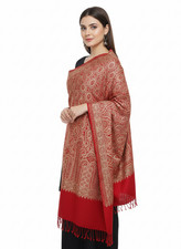 Luxury Red Gold Paisley