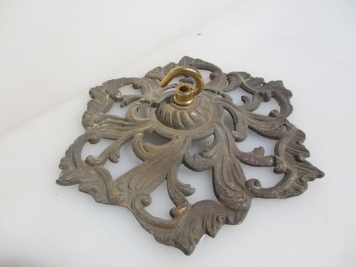 Antique brass ceiling light - brass,