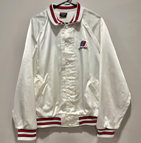 Vtg 80s united airlines - united, satin