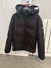 Tommy Hilfiger Boys Puffa coat Size 164 Age 14-15 Black