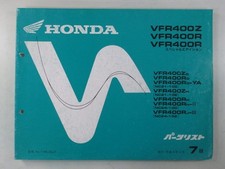 Honda VFR400Z R SE Parts List