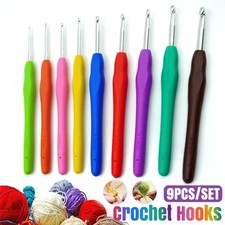 9Pcs Crochet Hooks Set Soft