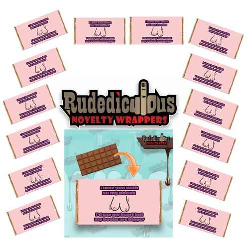 Rude chocolate bar wrapper - rude,