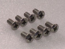 8x Stainless Steel Pozi Cam