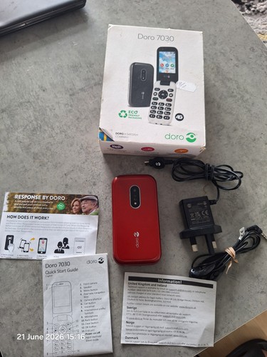 Doro 7030 flip phone with - flip,