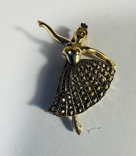 Vintage gold tone ballerina - vintage,