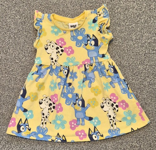 Yellow bluey sun dress size - sun,