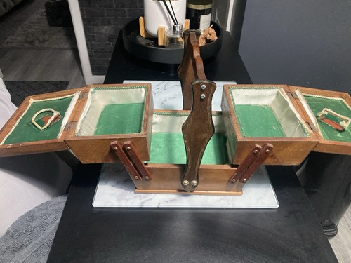 Vintage cantilever sewing box - cantilever,