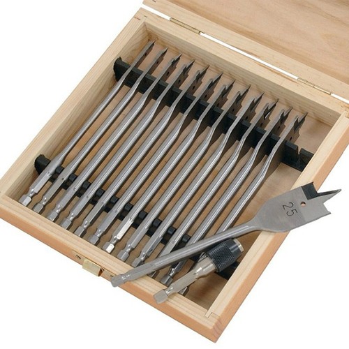 14pc wood drill bits set - bits, flat