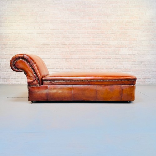1920s tan leather - 1920s, chaise