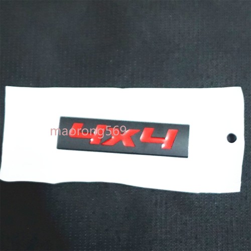 Matte black red 4x4 metal - 1x,