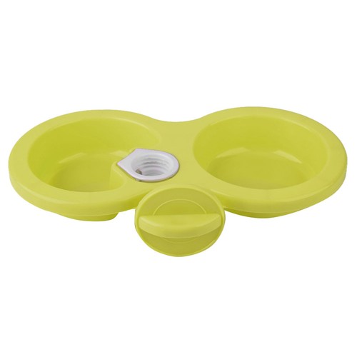 Hanging double bowl feeder for - hanging,