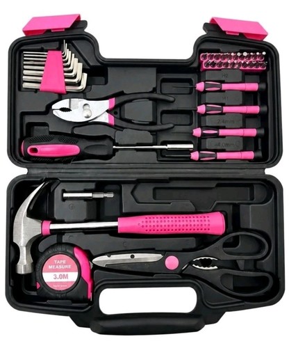 Ladies pink tool box set - ladies, diy