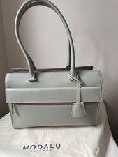 Modalu leather bag light-grey