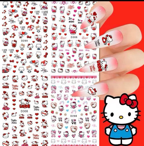 Nail art sheets hello kitty - art,