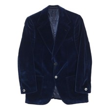 MONSIEUR Mens Blue Velvet