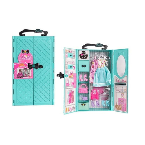 Blue wardrobe with equipment - blue,