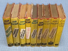 9 Hodder & Stoughton Yellow Jacket JOHN BUCHAN books, Greenmantle &c. [1939-41]