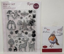 Two red robins stamp die - robins, &