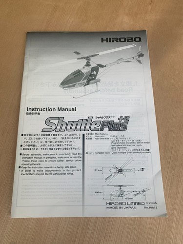 Hirobo shuttle plus build - 2,