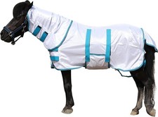 Leberna Miniature Fly Rug Combo for Shetland Pony, Donkey White, 3' 10"