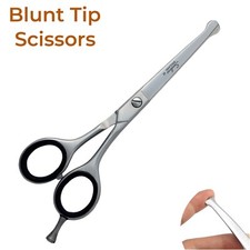 Professional Pet Grooming Scissors Shears 6” Curved Dog Cat Tip Round Scissors