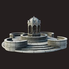 Minas Tirith Fountain Middle