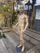 SHOP DISPLAY MANNEQUIN CHILD APPROX 10 YEARS POSABLE BODY ARMS HANDS WITH STAND