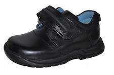 Hush Puppies Little Boys Black Leather School Shoes Cloud