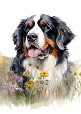 BERNESE MOUNTAIN DOG GREETING