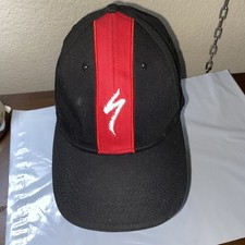 Specialized Mountain Bikes Snapback Mesh Trucker Hat Ball Cap Bicycle Black Red!