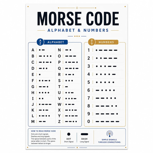 Laminated morse code - a4,