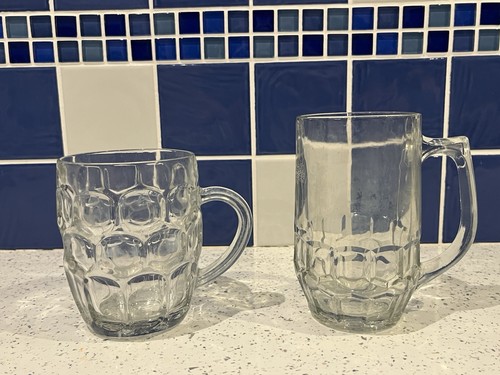 Pair vintage british glass - pair, of