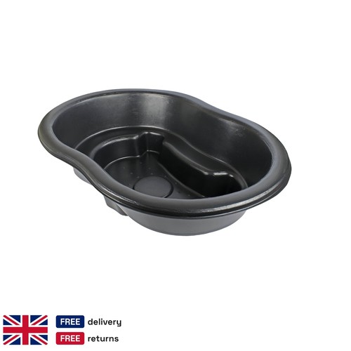 Large black garden pond - garden,