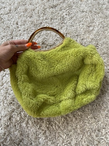 Topshop green faux bag - green,