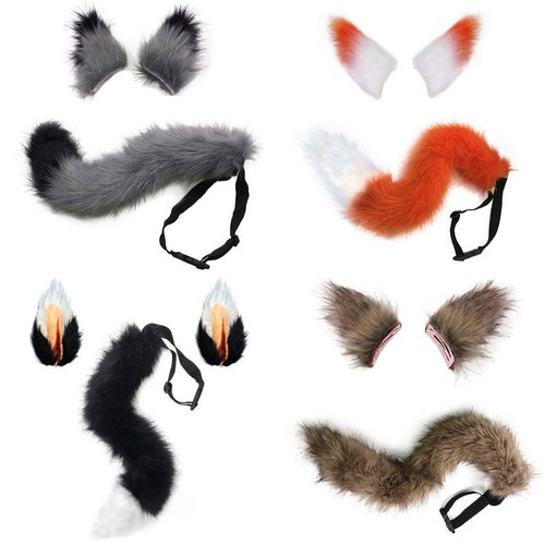 Handmade wolf tail and clip - handmade,