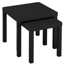 Set of 2 Wooden Sofa Side