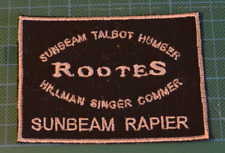 Motorsports Car Racing Patch Sew / Iron On Badge  sunbeam rapier