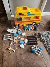 PLAYMOBIL VINTAGE CAMPER VAN SET 3148 FROM 1977 FIGURES PLUS  EXTRAS